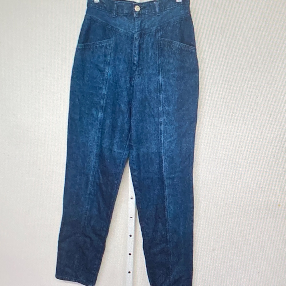 Men's Dark Blue Denim Chinos - Classic Tapered Fit